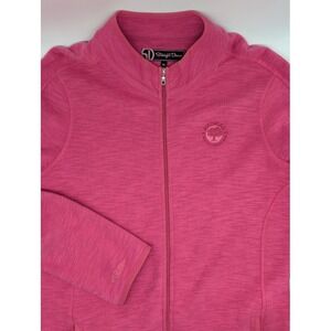 Straight‎ Down Women XL Pink Zip Jacket Springfield Golf & Country LOGO